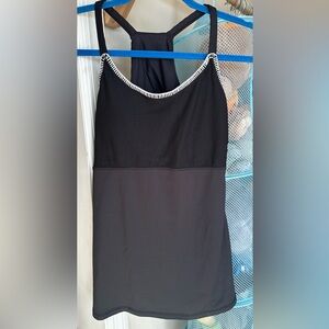Black and White Mesh tank top